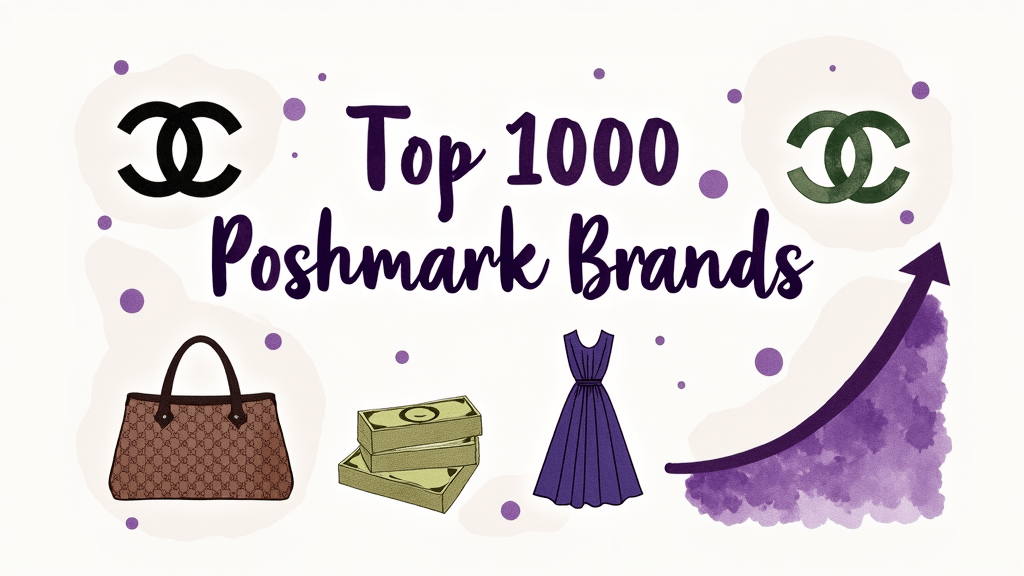 The top 1000 best selling brands on Poshmark [real data]